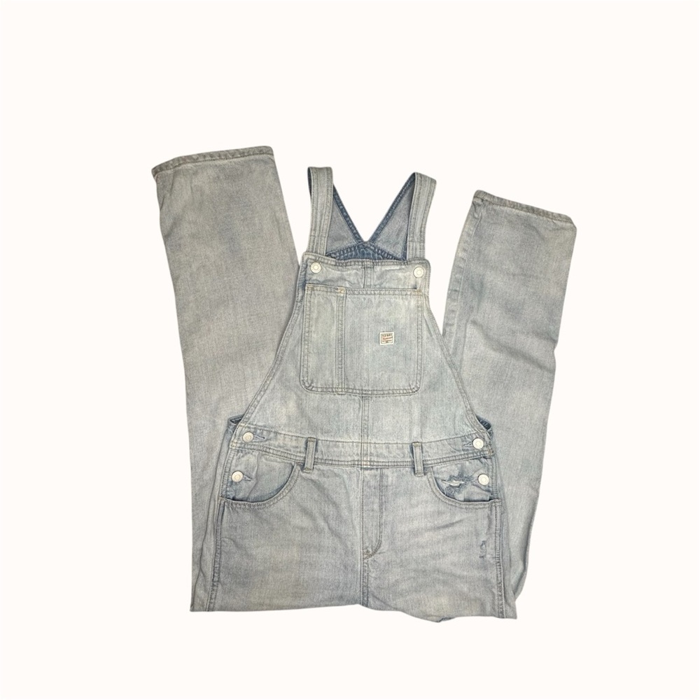 Old‎ Navy Youth Denim Overalls XL Faded Blue Workwear Adjustable Straps